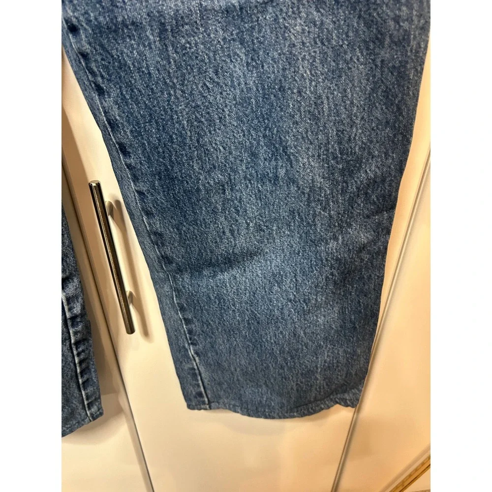 Vintage Edwin Jeans‎ Blue Denim High Waisted Straight Leg Rare Button Fly Medium